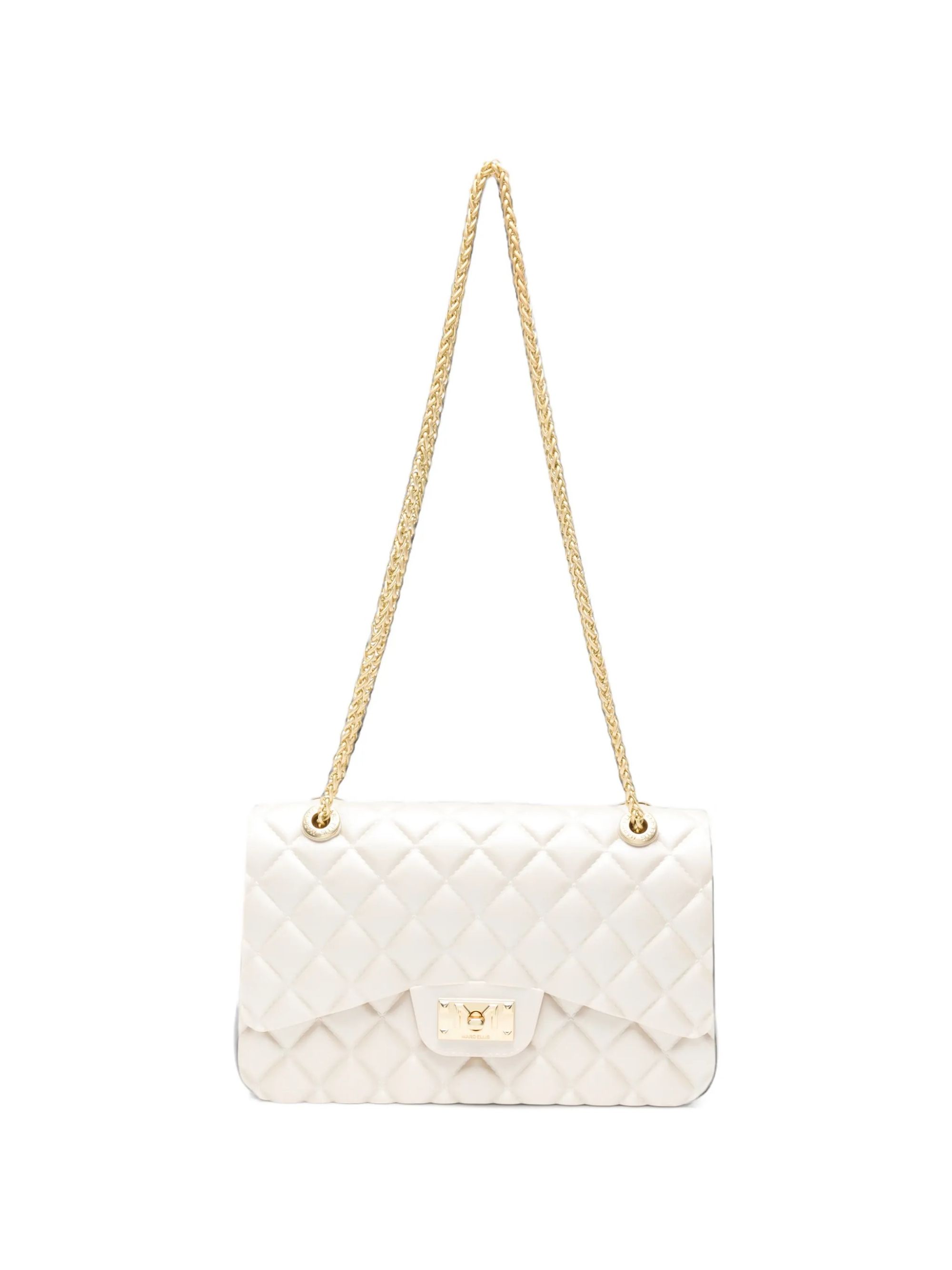 HANDBAG #DARK BEIGE / MATT GOLD MARC ELLIS Borse FLAT FALCO M 27