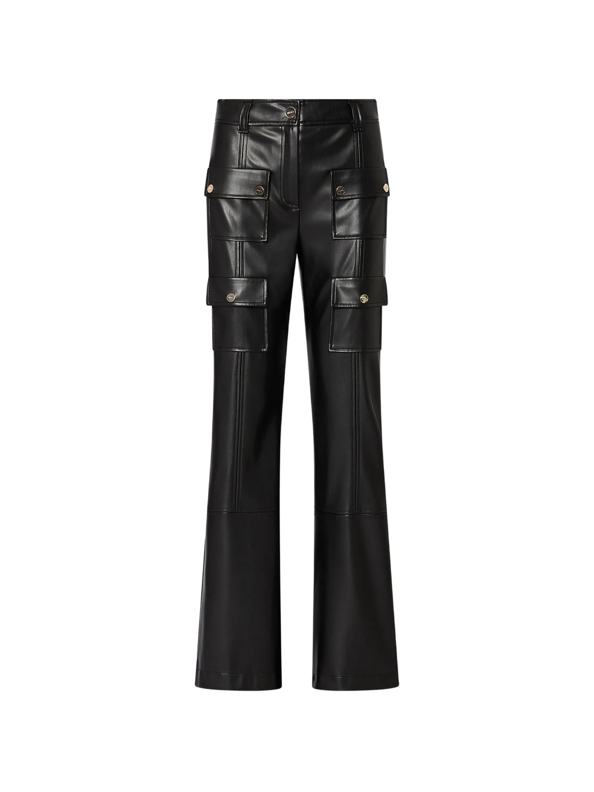 PANT. IN ECOPELLE CON TASCHE NEW MOKA #X0807 LIU JO Pantaloni CF6198E0624 X0807